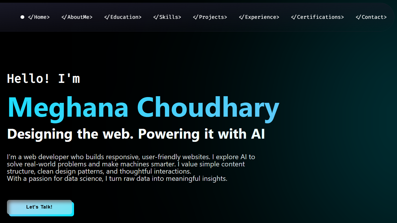 portfolio website preview image